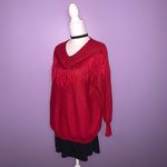 Crazy Train Red Fringe Sweater Photo 4