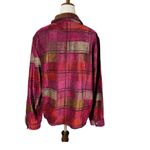 Christopher & Banks VINTAGE  Christmas Plaid Shirt Jacket Photo 2