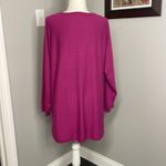 Soft Surroundings  Sweater Tunic Fuschia Pink Purple Pullover Womens Size 1X Photo 3