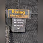 Vintage Rising International Rainbow Zip Hoodie Long Black Size M Photo 2