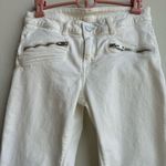 Zadig & Voltaire  Ava Denim Straight Slim Fray Ankle Jeans Judo White Size 26 Photo 2