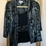 FINAL MARKDOWN R&K Originals dressy top 10 Black Photo 0