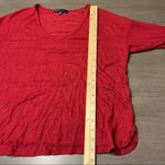 Gibson Womens Petite Medium Red Long Sleeve V Neck Hi Photo 4