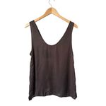 ZARA  Limited Edition Chocolate Brown Embroidered Camisole Size S Photo 7