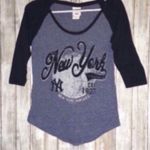 MLB New York Yankees 3/4 Sleeve Baseball Tee Size XS Photo 2