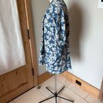Known Supply Elegant Blue and White Floral Swim Coverup Size M/L Photo 2