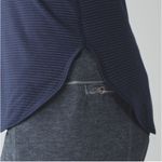 Lululemon Womens Scoop Neck Tunic Tank Top No Size Striped Blue Racerback Gym Photo 4