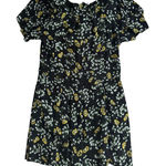 Free People Floral Black Yellow Cutout Romper Size 2 Photo 0