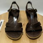 Timberland EarthKeepers Womens Brown Leather Open Toe Wedge Sandal - Size 7 & 38 Photo 1