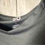 SO  Women's Black Sleeveless Snap Closure  Bodysuit Sz L Photo 3