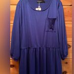 Merokeety Women’s  Blue Dress New With Tags Size XXL With Pockets Photo 1