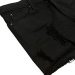 IRO  Black Distressed Jean Shorts Photo 7