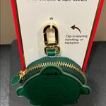Piper K | 🐢Turtle w/ Zipper Pocket Bag Charm Gold Photo 3