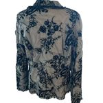 Vintage 90s IC Collection Black Lace Tulle Blazer Jacket size medium Photo 4