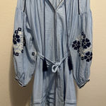 Chelsea and Violet Women's Light Blue Fiesta Tunic by , Sz: M Photo 0