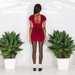 Free People New  Silver Bells Velvet Romper Photo 3