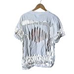 Vintage 90's Chicago Bulls Michael Jordan Distressed Tee Single Stitch Med/Large Photo 2