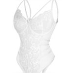 Boutique Chic White Lace Chemise Photo 1