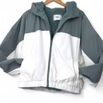 Aritzia TNA M BROOKE JACKET Coat Full Zip Sherpa Water Repellant Teal White Wome Size M Photo 0