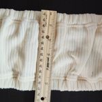 We Wore What  Cream Halter Crop Top Size Medium NWT Tie Neck Halter Top Photo 10