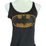 Womens Batman DC Comics Bejeweled Bling Burnout Tank Top Photo 0