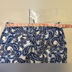Ralph Lauren  LRL Paisley Pull On Pants Casual Summer Beach Womens  Size 8 Blue Photo 2