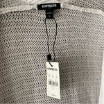 EXPRESS White Open Knit Long Cardigan Duster Sweater Large NWT Photo 2