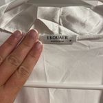 Ekouaer White Satiny Robe with Lace Detail Perfect for Brides Size Medium Photo 3