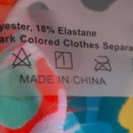 Colorful Animal Print Bikini Top Size Medium Green Photo 3