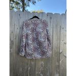 Jane and Delancey  Women White Floral Long Sleeve‎ Button Down Shirt  Size Small Photo 6