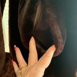 ROSHEKS dubuque Vintage Real Fur Coat Brown Size M Photo 11