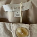 Anthropologie  Flat White Square-Neck Crop Top Color Sand Size Large NEW Photo 3