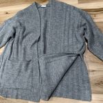 Topshop  Long Line Cozy Knit Oversized Cardigan Grey Women’s Small Photo 4