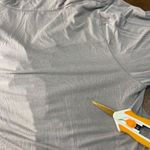 Barefoot Dreams  Luxe Milk Jersey Piped Pajama Top Women's Size Large Gray Modal Photo 6