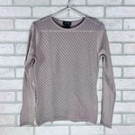 Lafayette 148 New York Fine Gauge Merino Wool Blush Crewneck Sweater Size M Gray Size M Photo 0