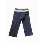 Lululemon  Yoga Pants Size 6 Wide-Leg Capri Grey With Pink Waistband Stretch Photo 1