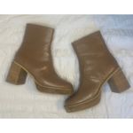 Oasis‎ Society Chunky Heeled Ankle Boot Size 8.5 Brown Photo 4