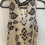 vintage savannah Beaded Neck Cut out Tank Top  Photo 0