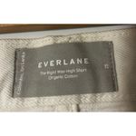 Everlane The Rigid Way High Short Button Fly Organic Cotton Off White Size 25 Photo 2