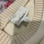 3.1 Phillip Lim  Short Sleeve Cropped Sweatshirt V-Neck Cotton Wool Large Photo 5