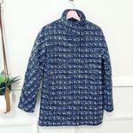 J.Crew Factory Blue Tweed Wool Blend City Coat Size 2 Photo 1