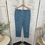 BODEN Women's 12 Abstract Blue Polka Dot Richmond 7/8 Cigarette Trouser Pants Photo 9