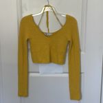 Free People Beach Crochet Halter Sweater Marigold Medium Photo 1