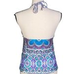Nanette Lepore “Paros Paisley Honey” tankini swim top in size Medium. EUC Photo 5