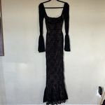 House Of CB ‘Delilah’ Black Long Sleeve Lace Maxi Dress NWOT Size S Photo 14