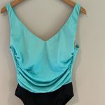 Miracle suit swim 2 tone blue & black one piece slimming swimsuit Photo 2