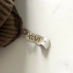 XCVI  Poncho Open Back Long Ribbed cape Mock Neck Pullover Duster Brown Sz Small Photo 1