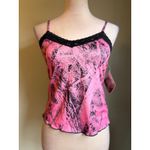 Wilderness Dreams Pink Camo Cami Top Black Lace Trim Lingerie boho Y2K western s Photo 1