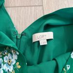 Ann Taylor Loft Women’s Green Floral Romper Size 2 Photo 3