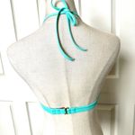 Victoria's Secret Victoria Secret teal fringe halter bikini top Photo 2